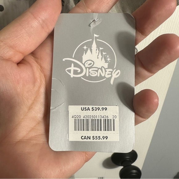 NEW Disney Mickey Mouse XL button up shirt, cotton, gray/black - Picture 6 of 14